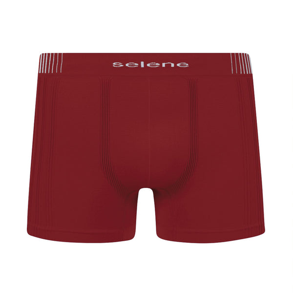 Plus Size Selene Linie Polyamide Seamless Burgundy Boxer Briefs