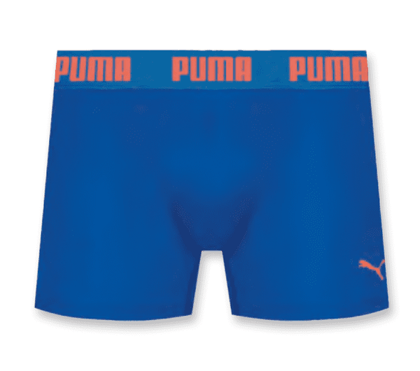 Cueca Boxer Puma Ergonom Poliamida Azul Royal