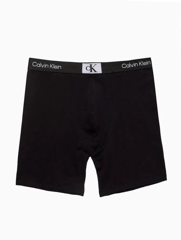 Cueca Long Boxer Cotton CK 1996 Preta