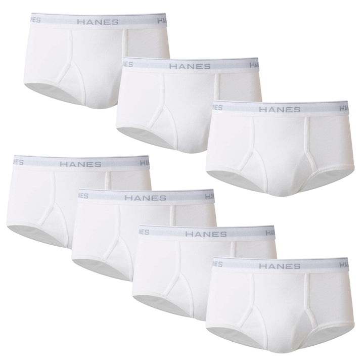 Hanes Cuecas masculinas de algodão com absorção de umidade, disponíveis em branco e preto, várias embalagens disponíveis