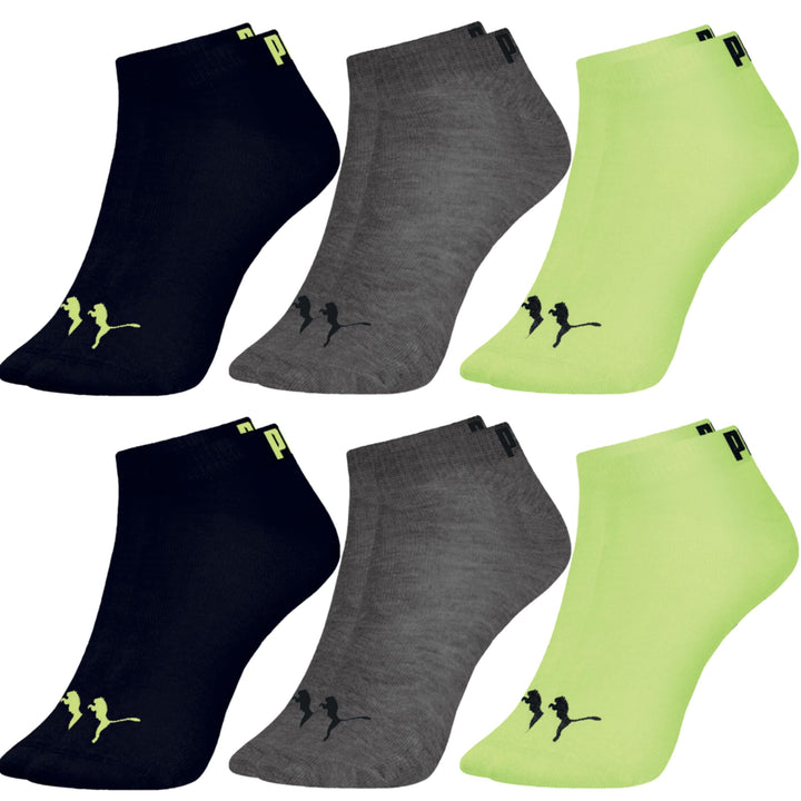 Kit 6 Pares Meia Puma Cano Curto Soquete Academia Everyday Esportiva Masculino Adulto Original