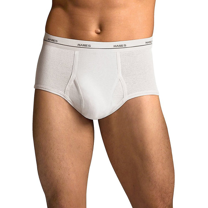 Hanes Cuecas masculinas de algodão com absorção de umidade, disponíveis em branco e preto, várias embalagens disponíveis