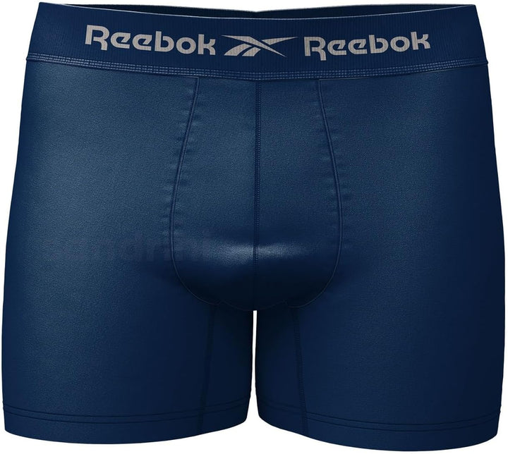 Kit 9 Cuecas Boxer Reebok Masculinas Microfibra Adulto Box Sem Costura+ 2 Meias