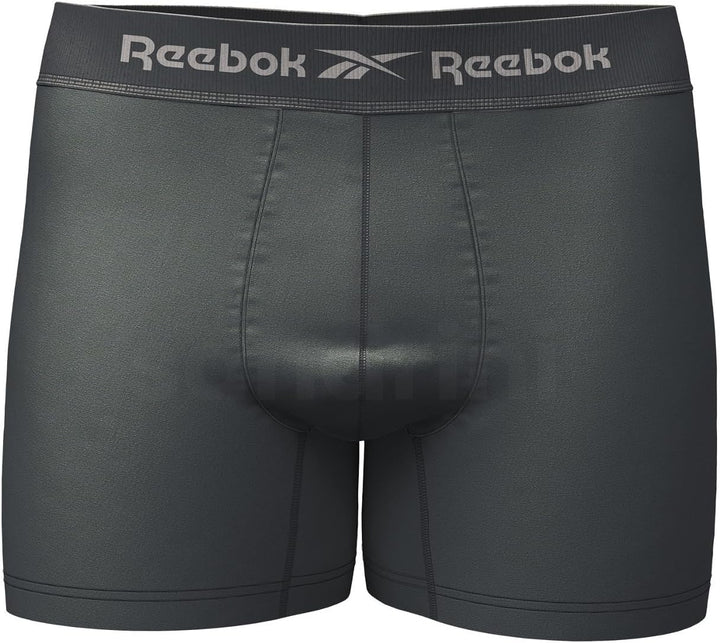 Kit 9 Cuecas Boxer Reebok Masculinas Microfibra Adulto Box Sem Costura+ 2 Meias