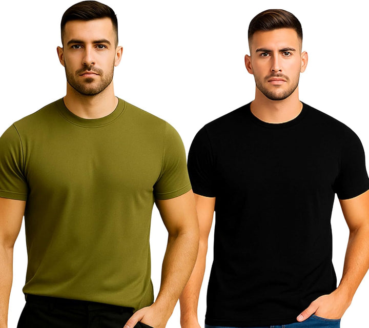 Kit 2 Camiseta Tech T‑Shirt Modal Tecnologica Masculina Cores Variadas Modella