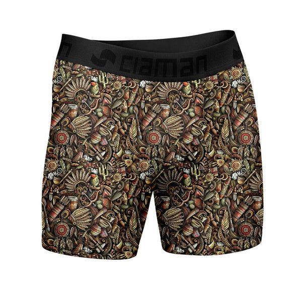 Cueca Boxer Long Estampa Digital Style Indian