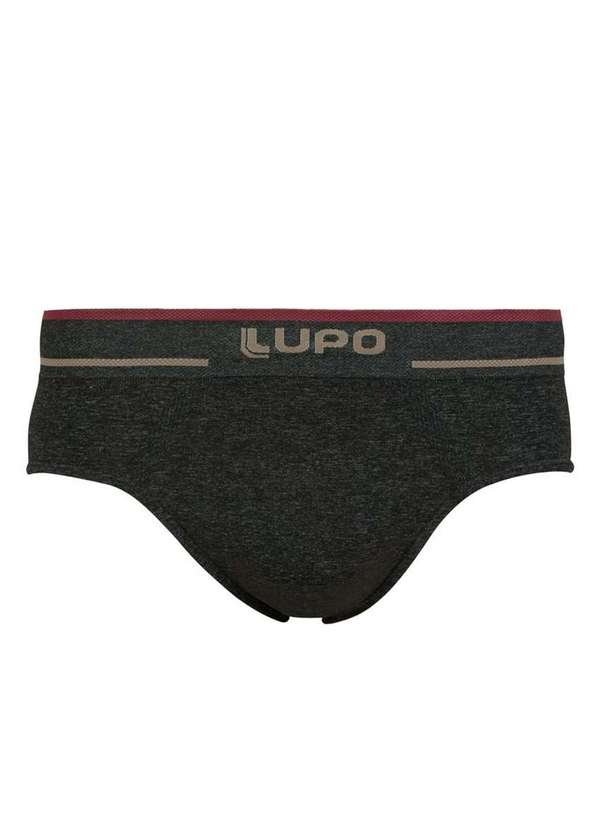 Cueca Slip Lupo Classic Microfibra Sem Costura Preta