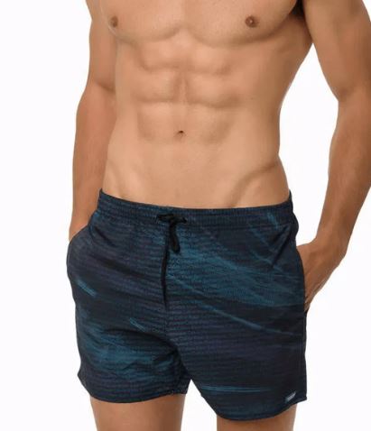 Shorts de Praia Logo City Lights Calvin Klein Preto