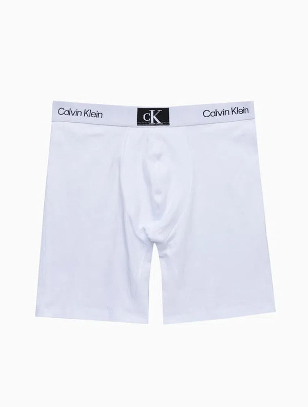 Cueca Long Boxer Cotton CK 1996 Branca