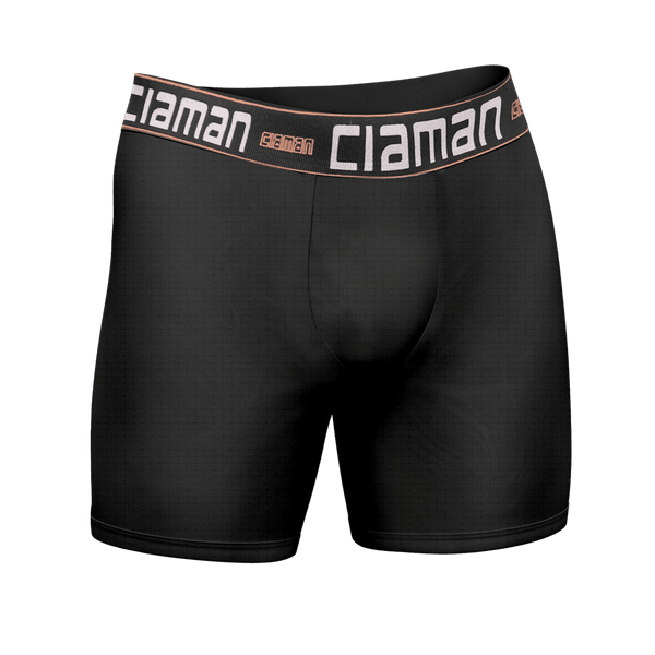 CIAMAN 2024 Black Super Dry Breathable Long Boxer Briefs