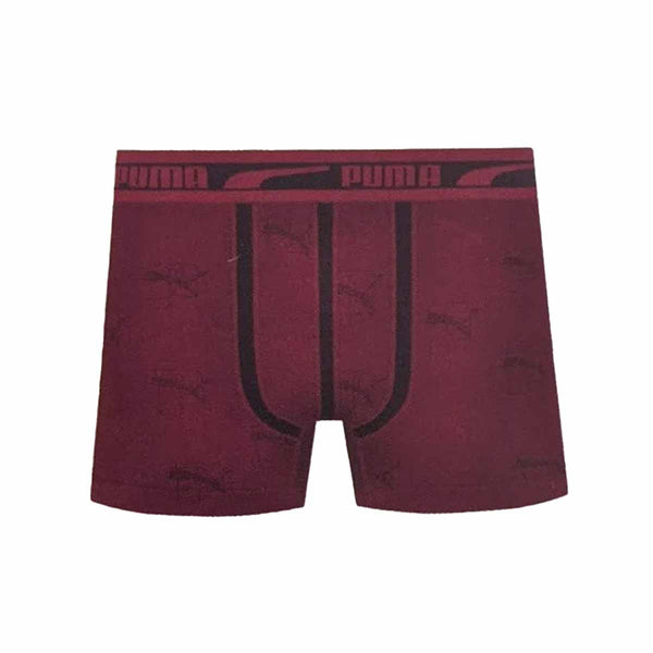 Cueca Boxer Puma Trident Sem Costura Bordô