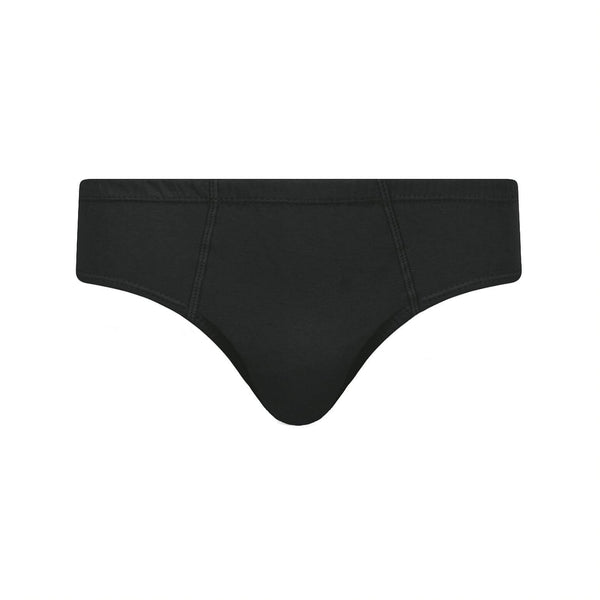 Cueca Slip Selene Basic 100% Algodão Penteado Preta