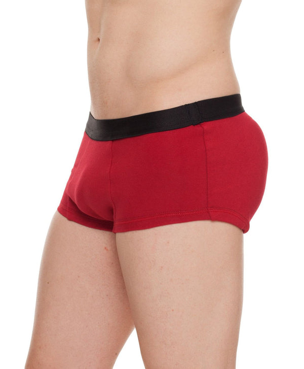Cueca com Enchimento Traseiro Mini Boxer Vermelha