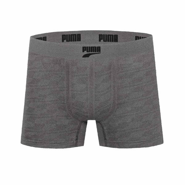 Cueca Boxer Puma Stream Sem Costura Cinza Claro