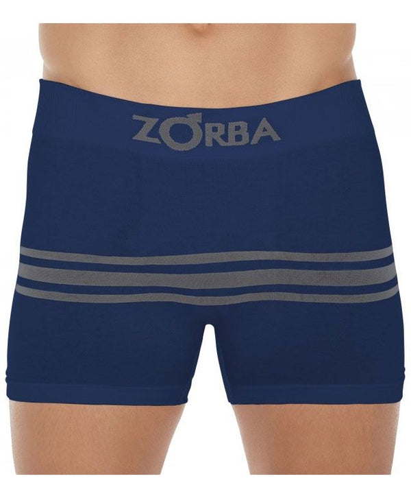 Zorba Seamless Stripes II Boxer Briefs S/Cost Cotton Blue