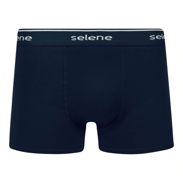 Plus Size Selene Topline Cotton Boxer Briefs Navy Blue