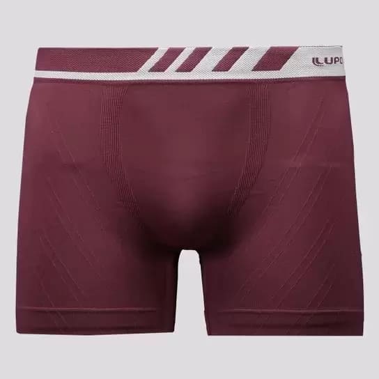 Cueca Boxer Lupo Diag Microfibra Sem Costura Vinho