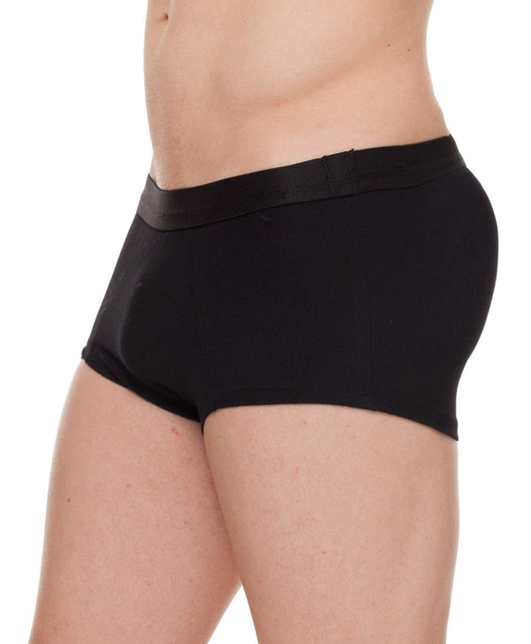 Black Mini Boxer Briefs with Back Padding