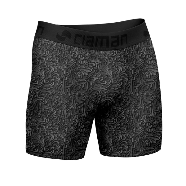 Cueca Boxer Long Estampa Digital Style Ciaman Black