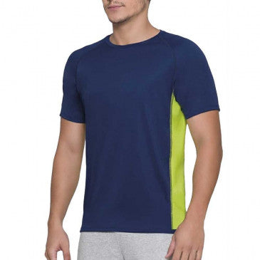 Camiseta Dry Fit Selene Marinho/Amarelo