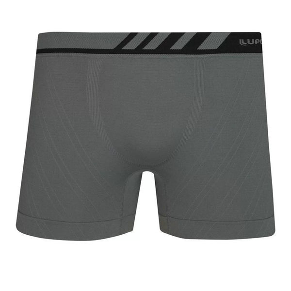 Cueca Boxer Lupo Diag Microfibra Sem Costura Chumbo