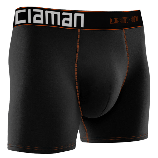 Cueca Boxer Maxx+ Colors Poliamida Antimicrobiana Ciaman Preta