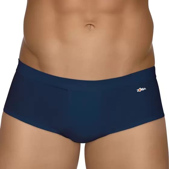 Cueca Slip Zorba 100% Algodão com Abertura Linea Azul Marinho