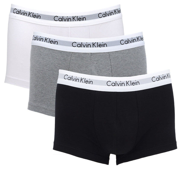 Kit 3 Trunk Briefs Calvin Klein Life Alg. White/Black/Gray