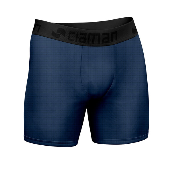 Cia Man Blue Breathable Ultra Dry Long Boxer Briefs