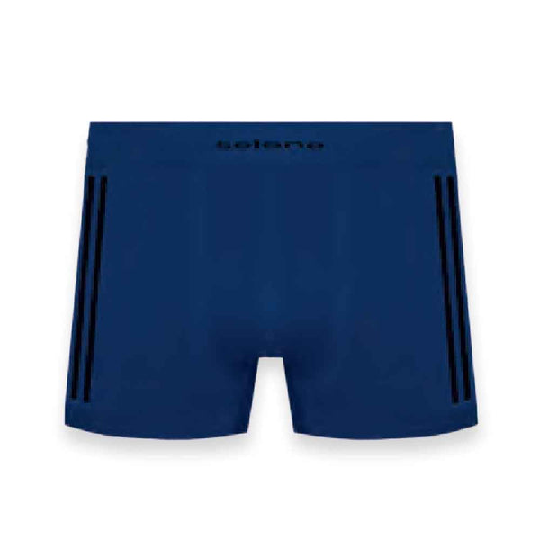 Cueca Boxer Selene Linie II Poliamida Sem Costura Azul Denim