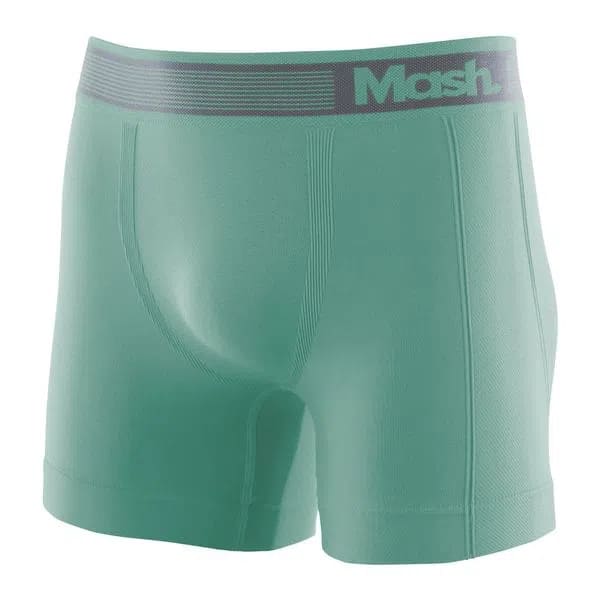 Green Seamless Mash Bond Polyamide Boxer Briefs