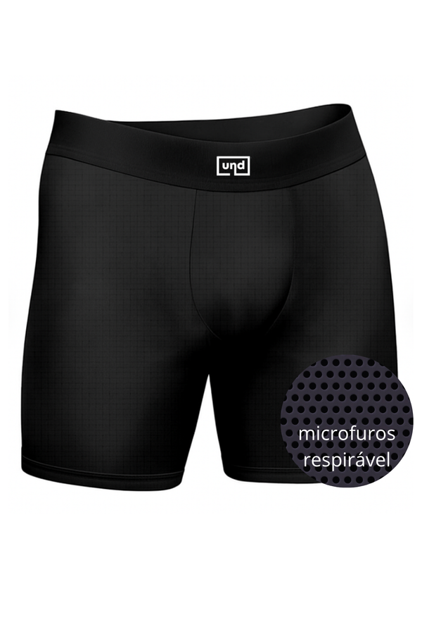 Cueca Long Ultra Dry Respirável UND - Preta