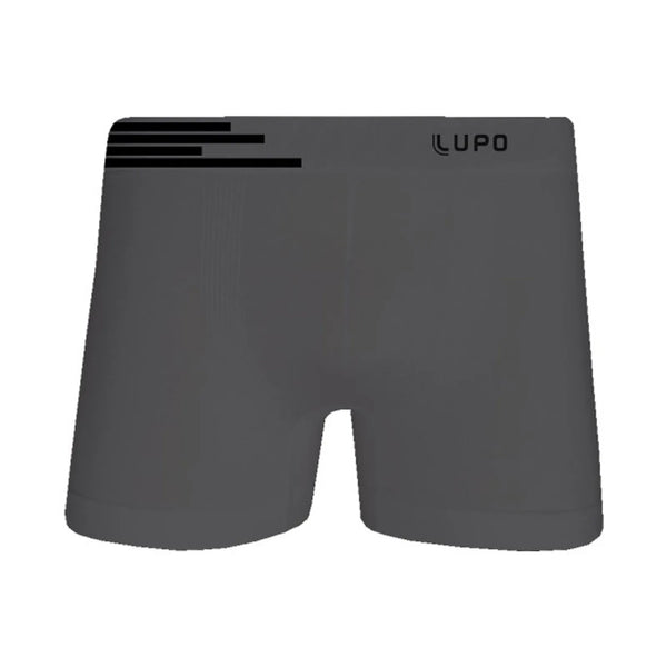 Cueca Boxer Lupo Attractive Microfibra Sem Costura Grafite