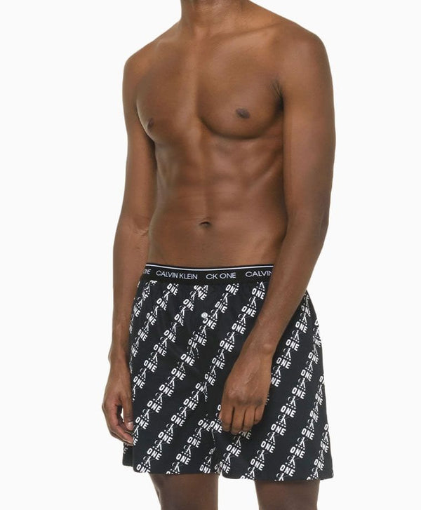 Cueca Samba-Canção Calvin Klein CK One Prin 100% Alg Preta