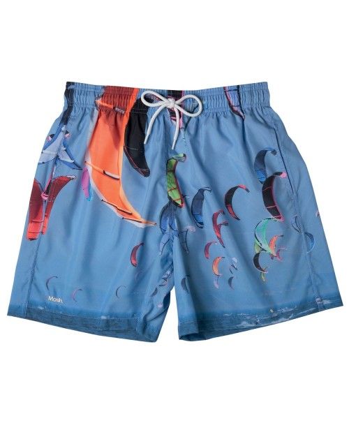 Shorts Praia Masculino Estampado Esporte Azul