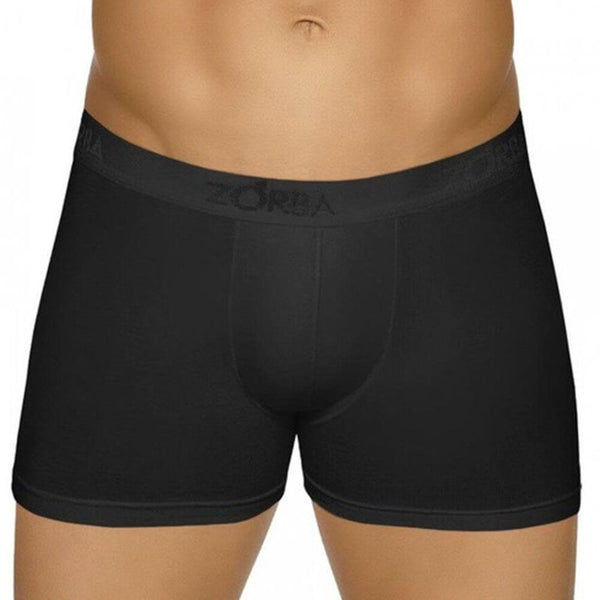 Zorba Fit Modal Black Boxer Briefs