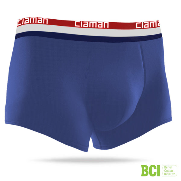 Cueca Trunk MAXX+ Cotton BCI™ CIAMAN Azul Marinho