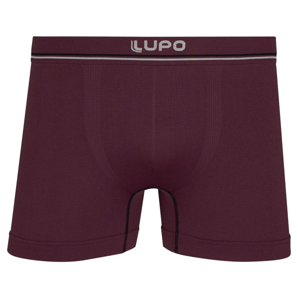 Cueca Boxer Lupo Attractive 4 Microfibra Sem Costura Vinho