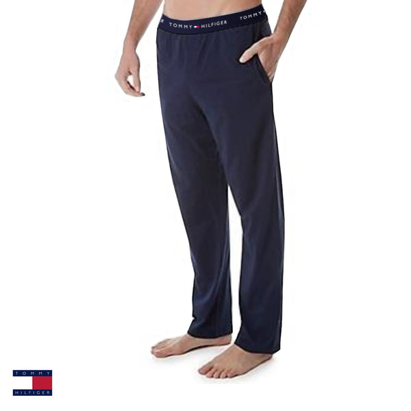 Calça de Algodão Sleepwear Marinho Tommy Hilfiger