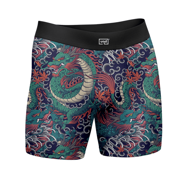 Cueca Boxer Long Estampa Digital UND Dragon