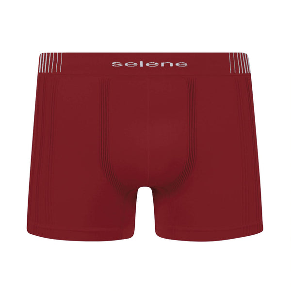 Cueca Boxer Selene Linie Poliamida Sem Costura Vermelha