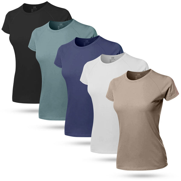 Kit 5 Tech T-shirt Raglan Feminina Modal UND®