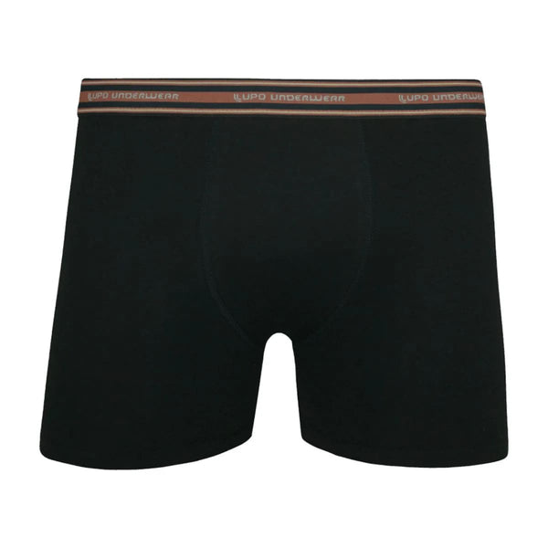 Lupo Comfort Cotton Boxer Briefs Black