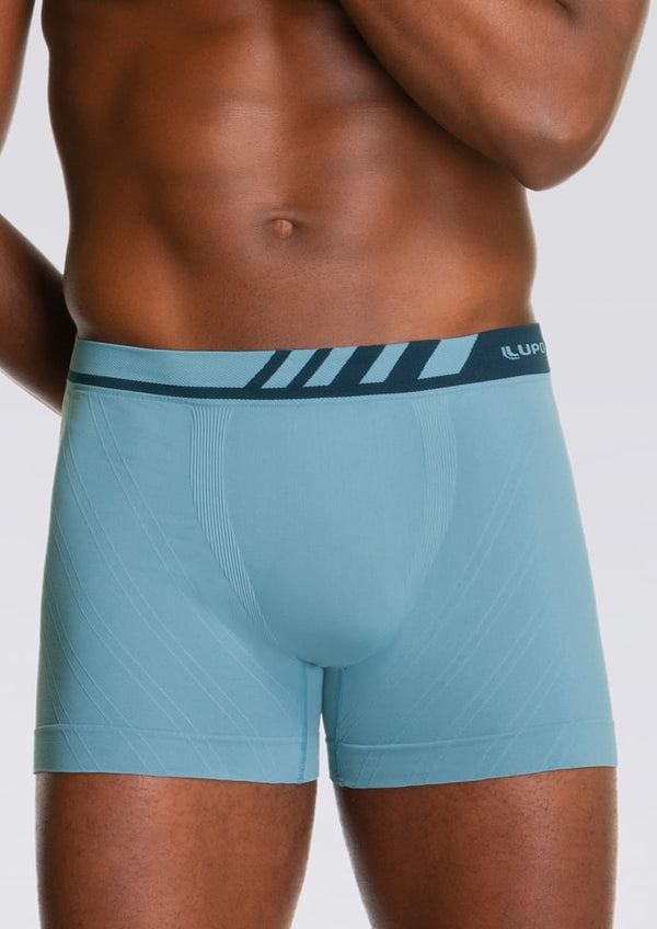 Cueca Boxer Lupo Diag Microfibra Sem Costura New Blue