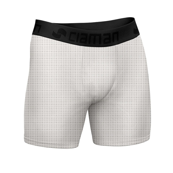 Cueca Boxer Long Ultra Dry Respirável Cia Man Branca