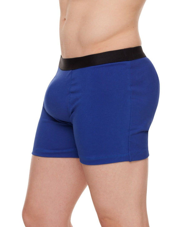 Cueca Boxer com Enchimento Traseiro e Frontal Azul