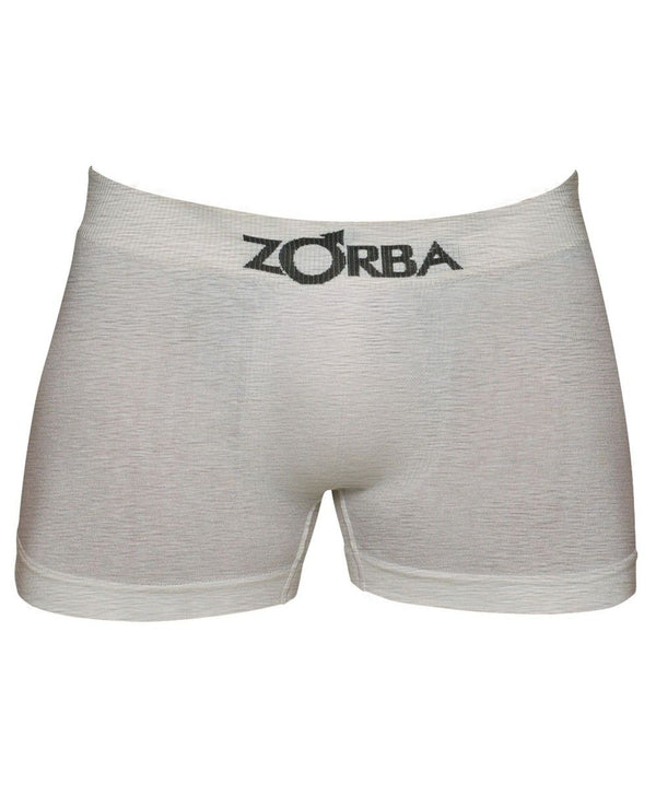 Zorba Seamless Basic Seamless Gray Cotton Boxer Briefs