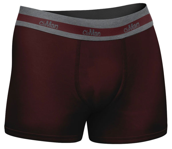 Cueca Boxer CiaMan Lisa Algodão Bordô