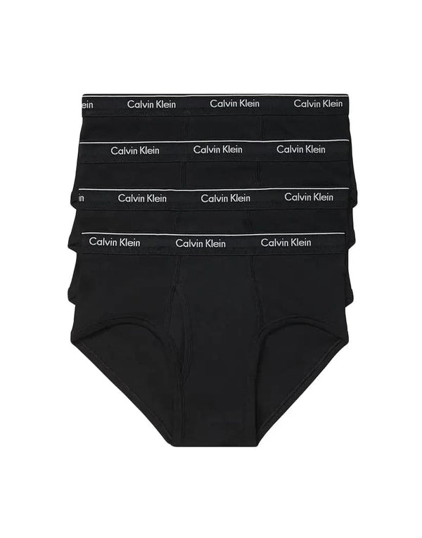 Kit 4 Slip Calvin Klein 100% Algodão Classic Fit Pretas