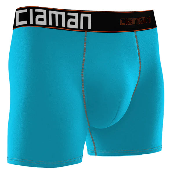 Cueca Boxer Maxx+ Colors Poliamida Antimicrobiana Ciaman Azul